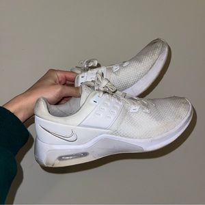 nike air max bella TR 4 all white sneakers